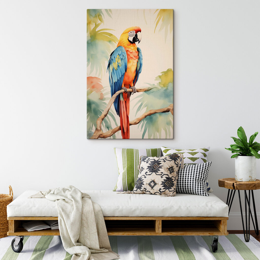 Colorful bird on a branch Colorful bird on a branch