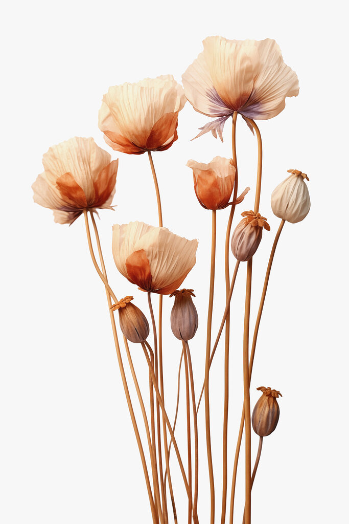 Group of flowers with buds Group of flowers with buds