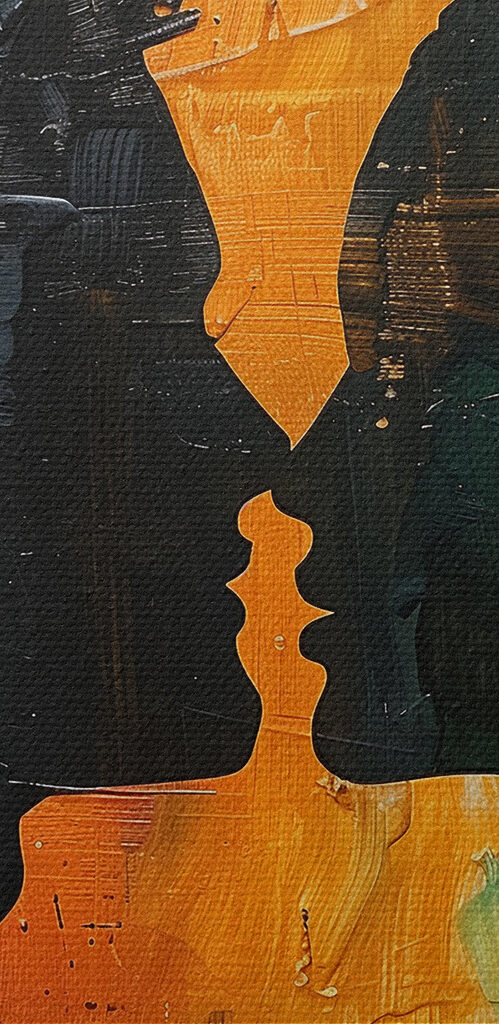 Man and woman kissing Man and woman kissing