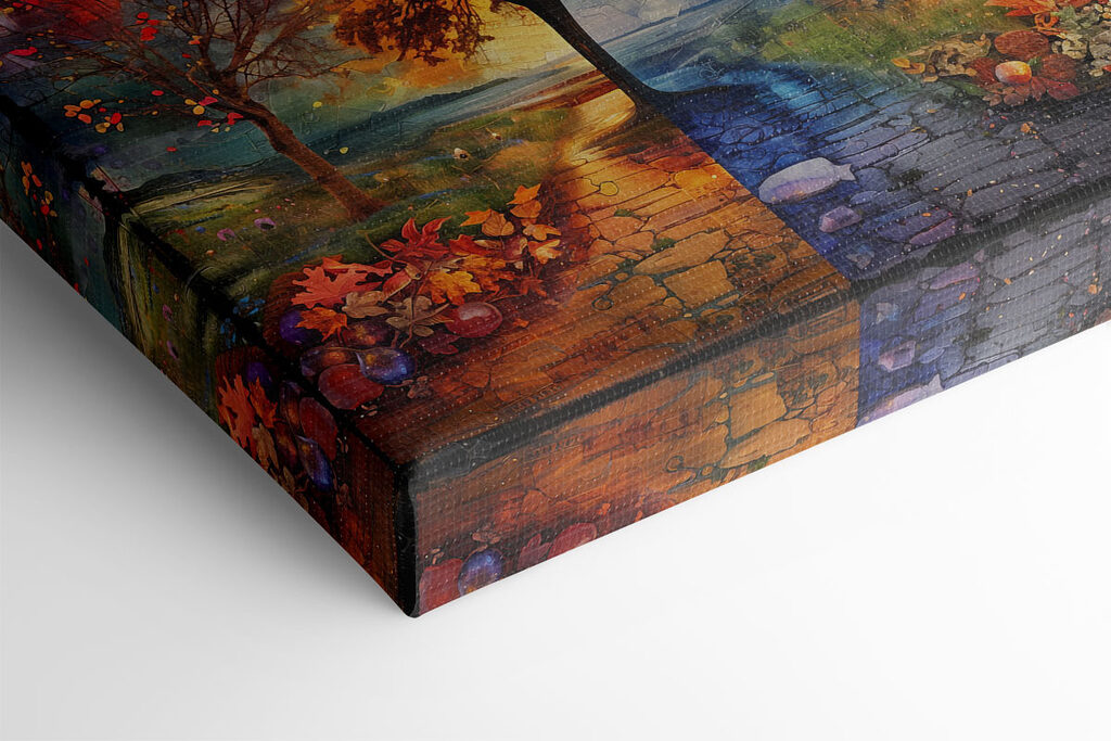 Painting of a tree and a path