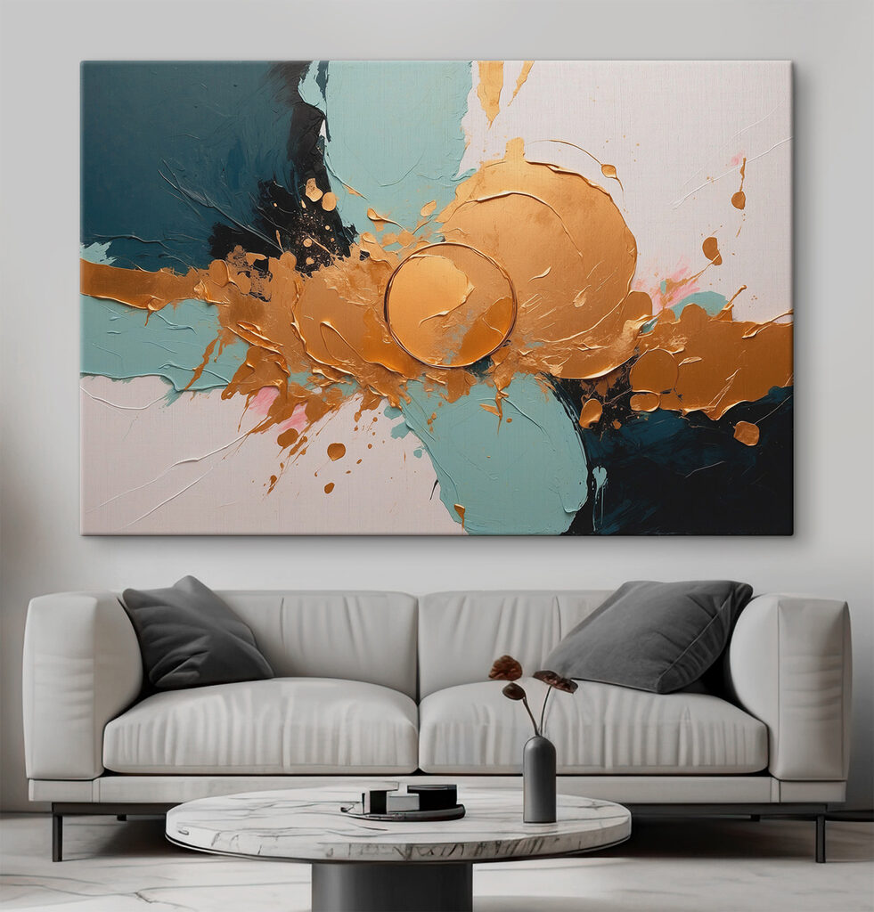 Gleaming chaos in vibrant strokes