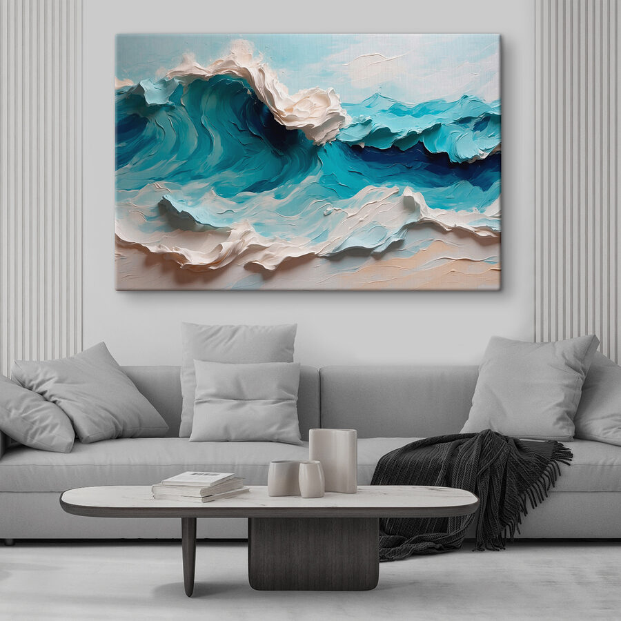 Painting of a wave Painting of a wave