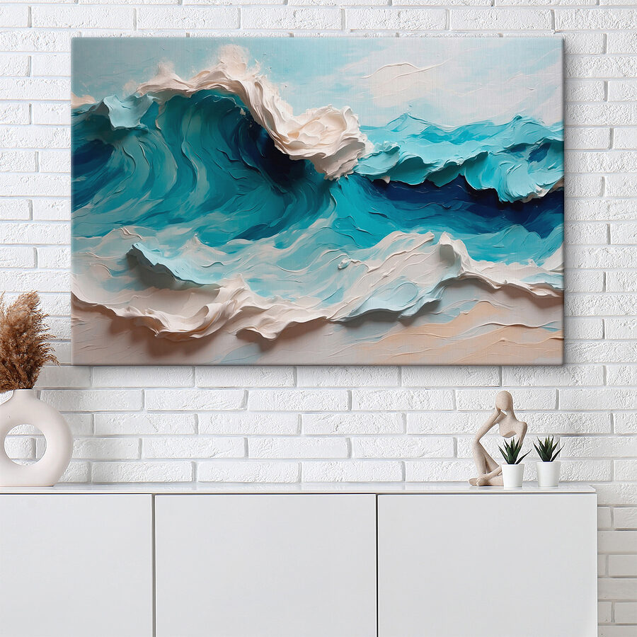 Painting of a wave Painting of a wave