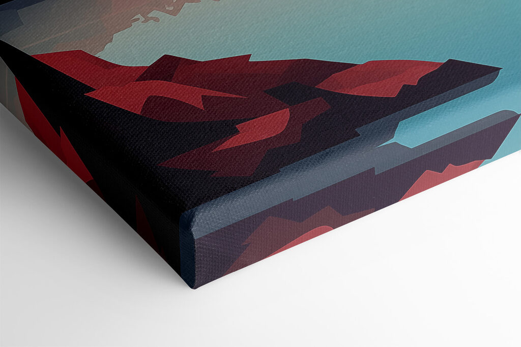 Mountain with a lake and trees