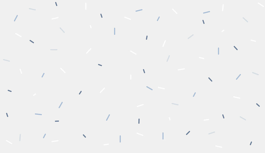 White background with blue and white specks