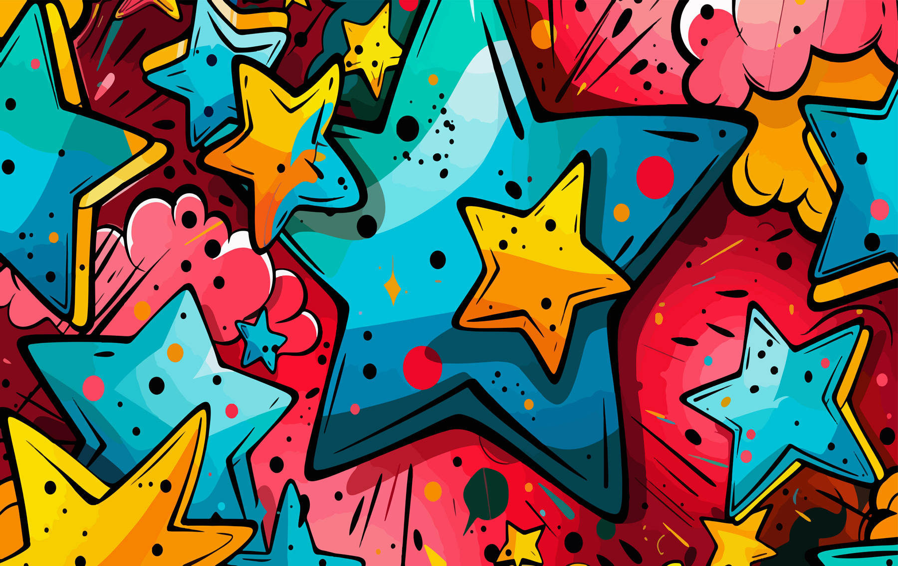Colorful star pattern Colorful star pattern