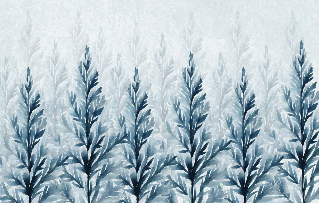 Group of blue leaves