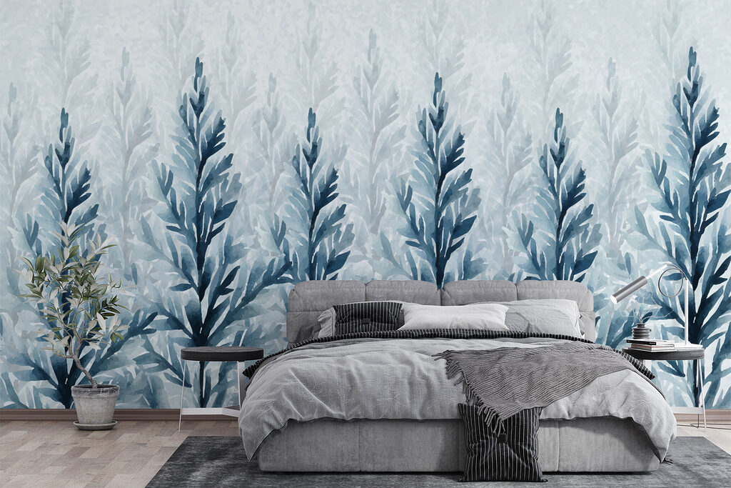 Group of blue leaves