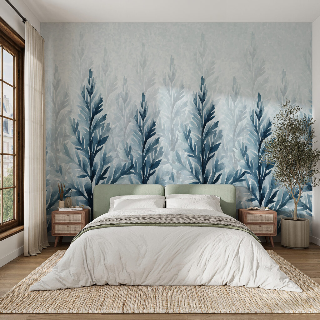 Group of blue leaves