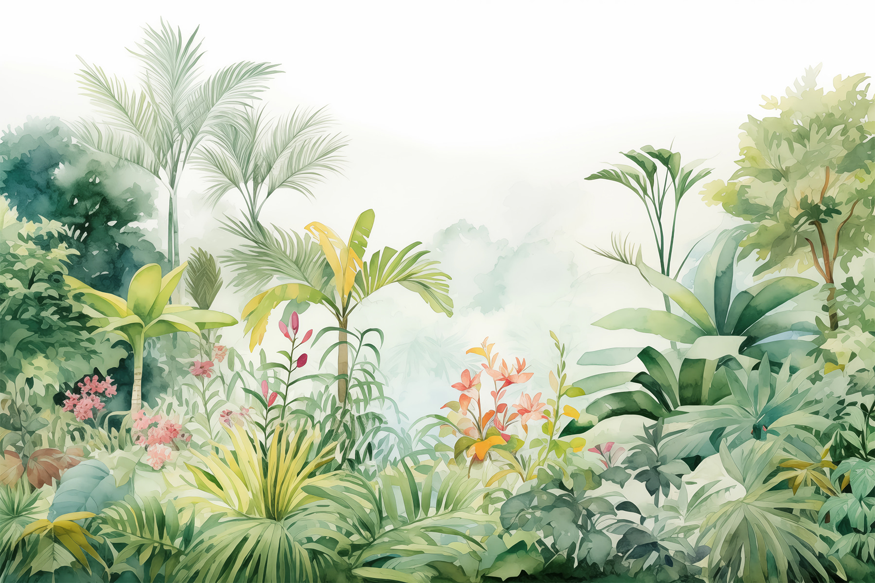 Painting of plants and flowers