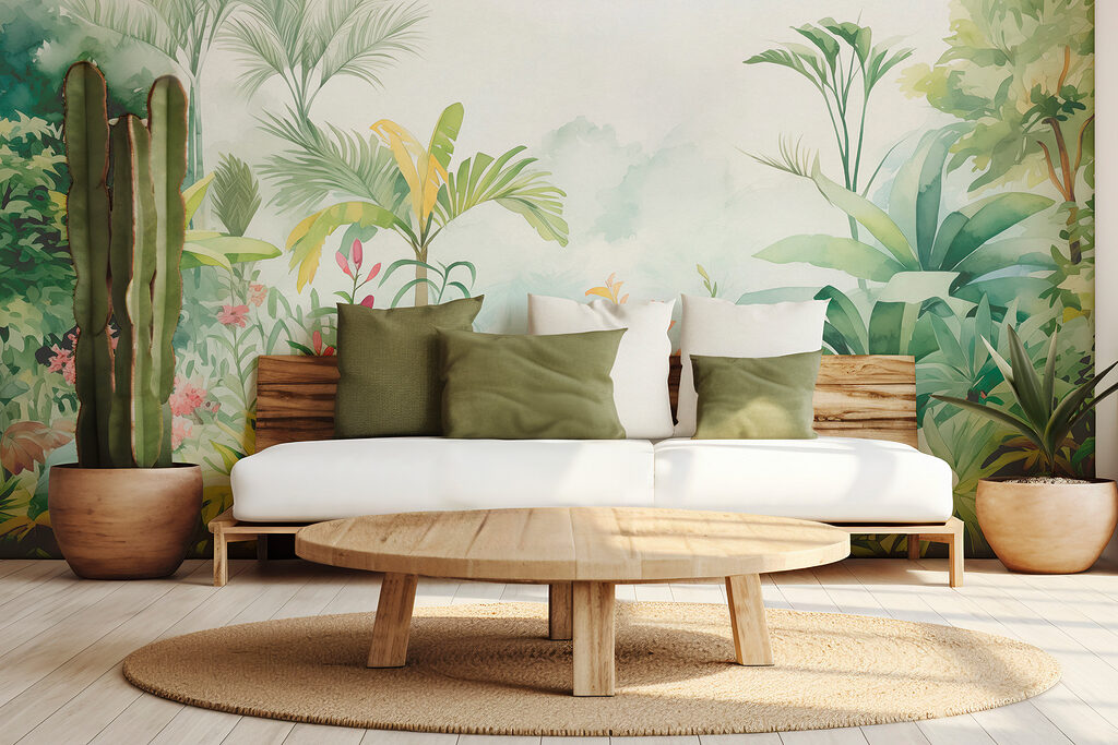 Painting of plants and flowers