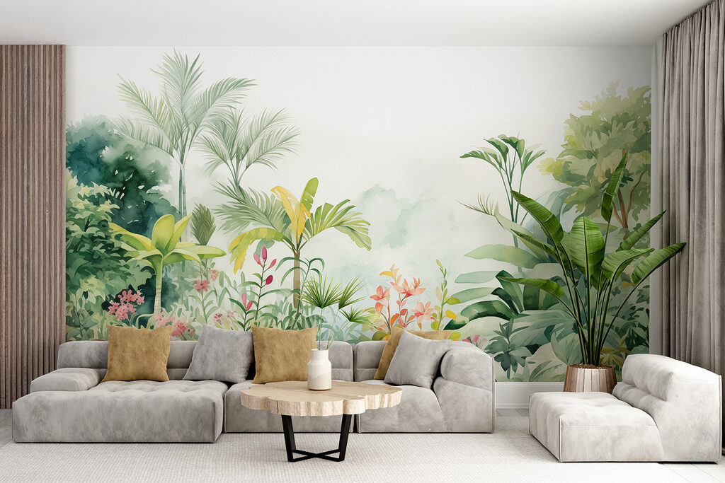 Painting of plants and flowers