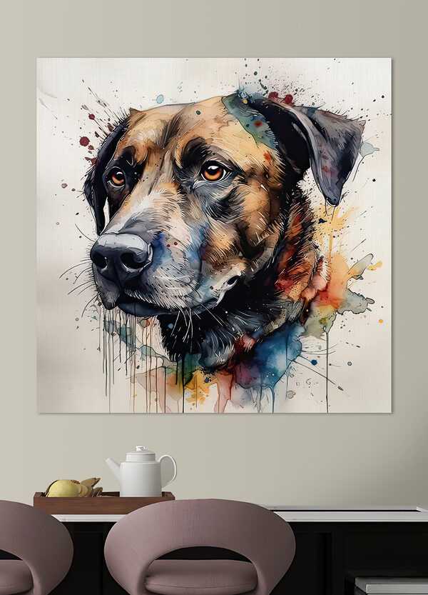 Painting of a dog Painting of a dog