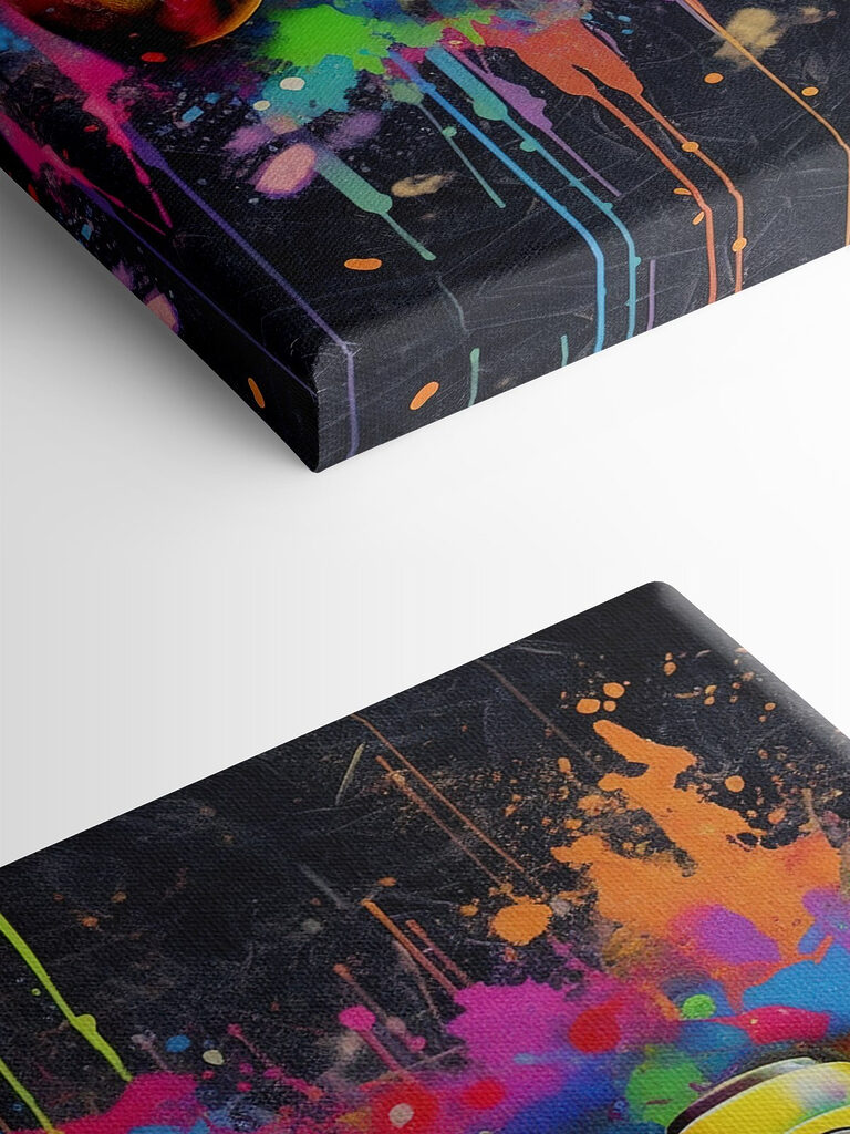 Colorful video game controller Colorful video game controller