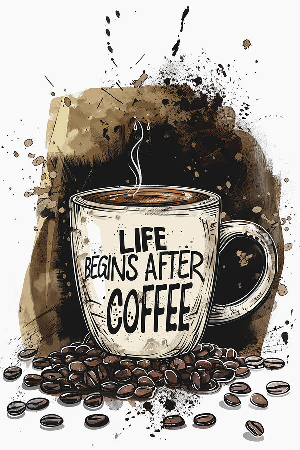 Coffee mug with a steamy liquid in it Coffee mug with a steamy liquid in it