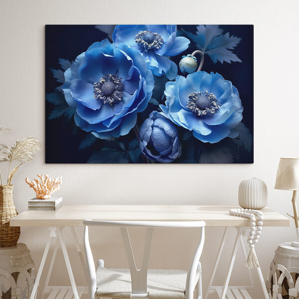 Group of blue flowers Group of blue flowers