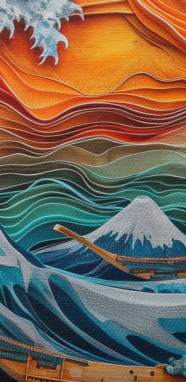Painting of a wave Painting of a wave