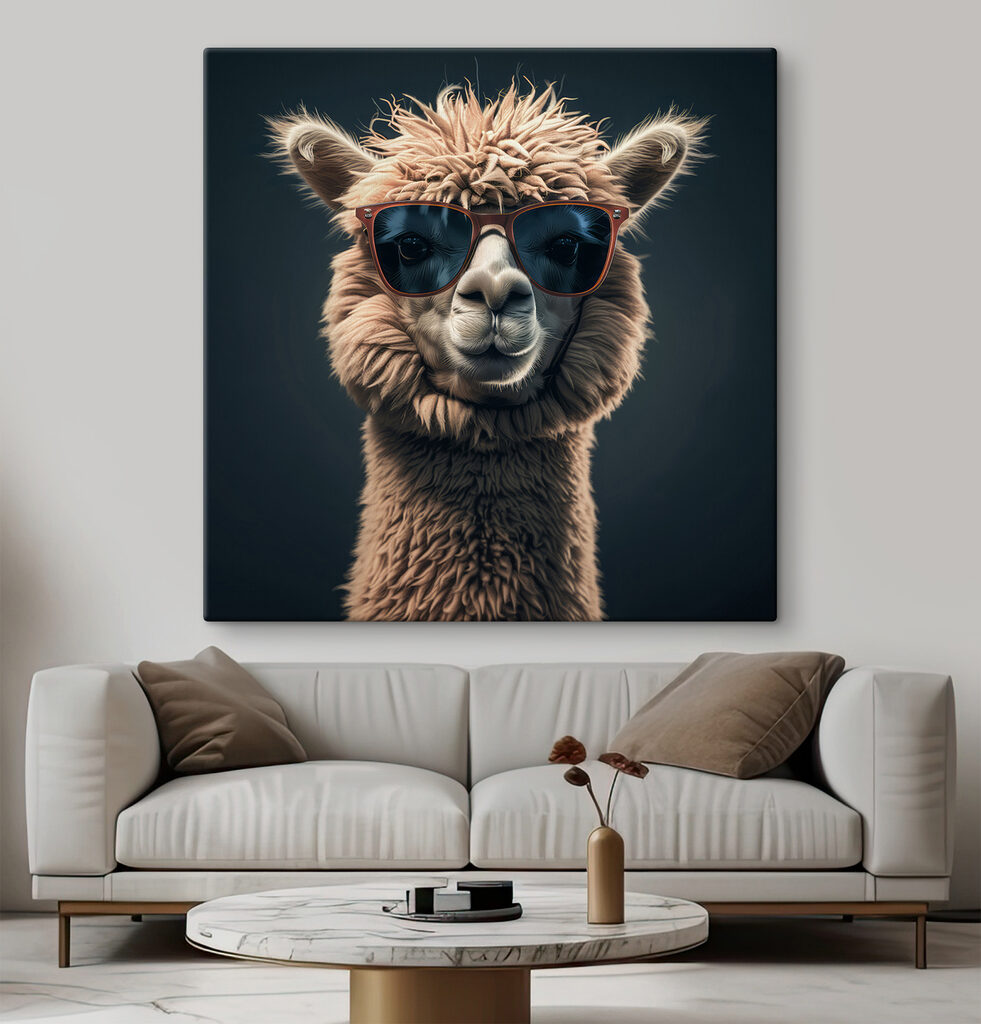 Llama wearing sunglasses Llama wearing sunglasses