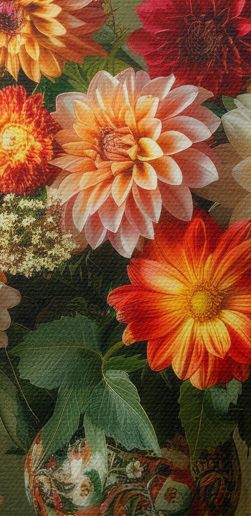 Vase of flowers on a table