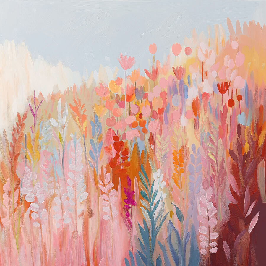 Painting of flowers and plants Painting of flowers and plants