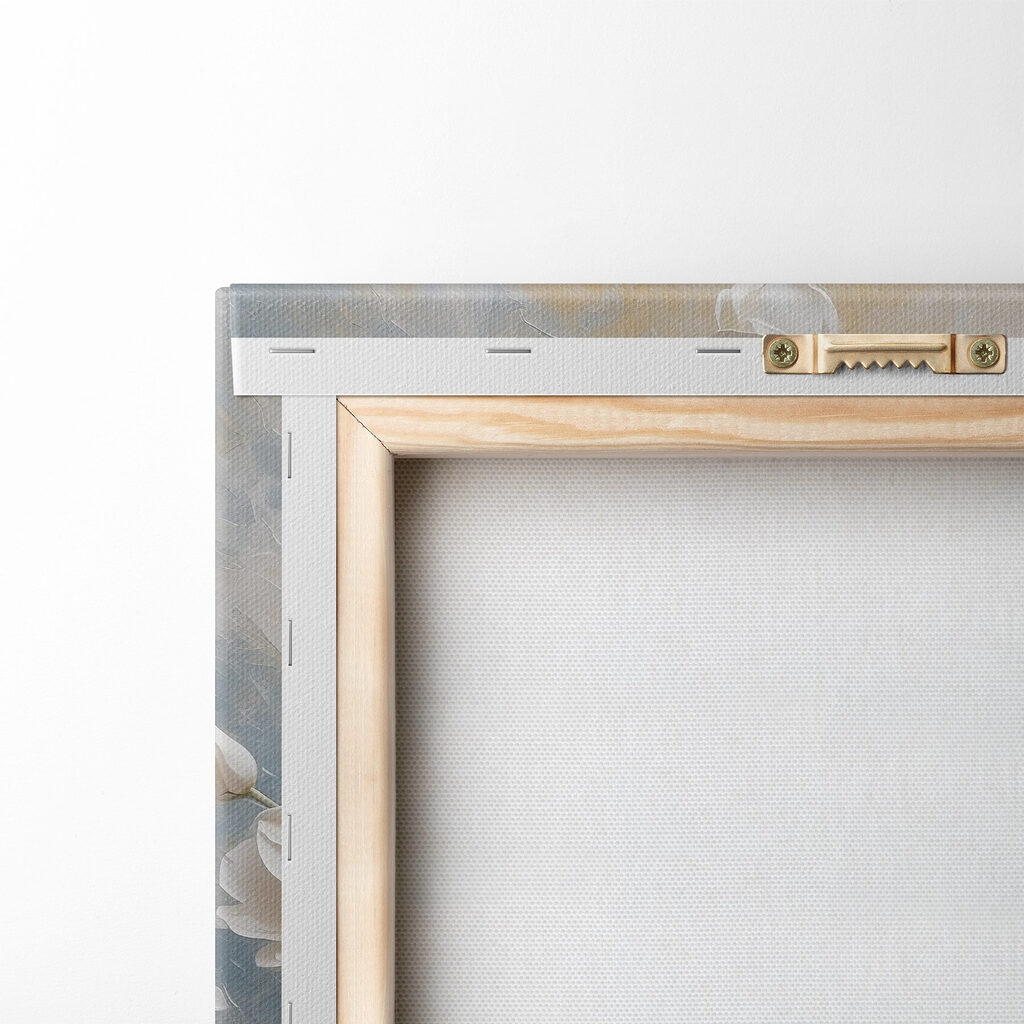 Painting of white flowers Painting of white flowers