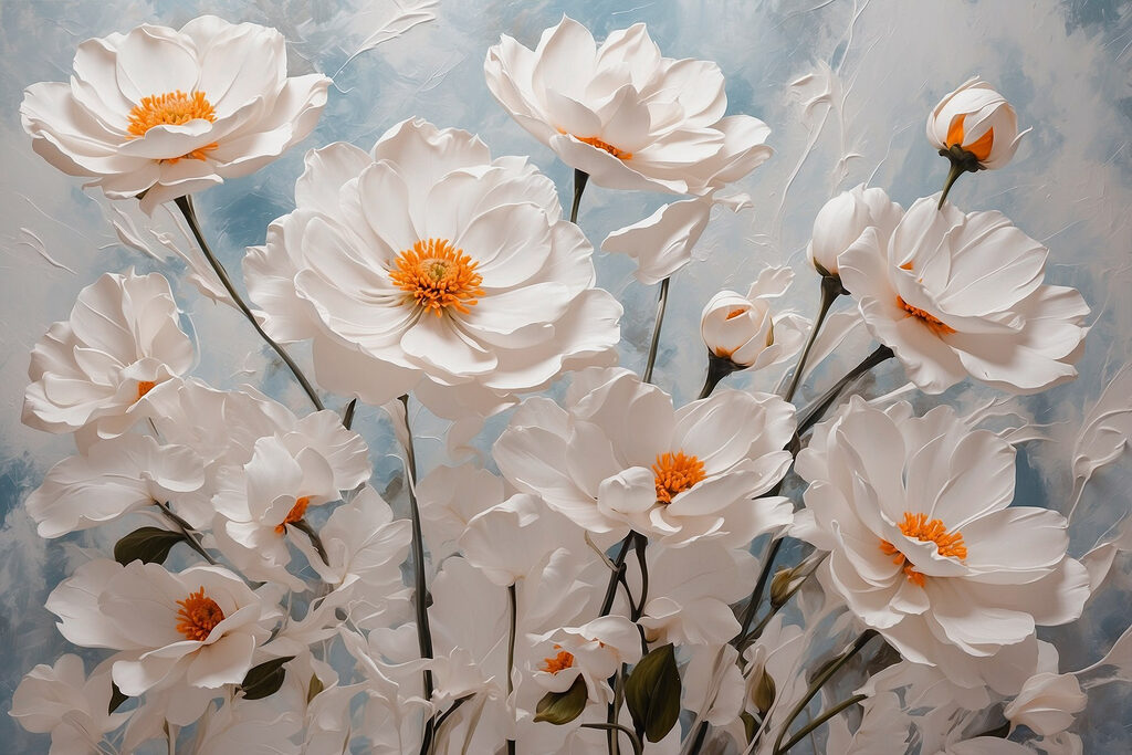 Group of white flowers