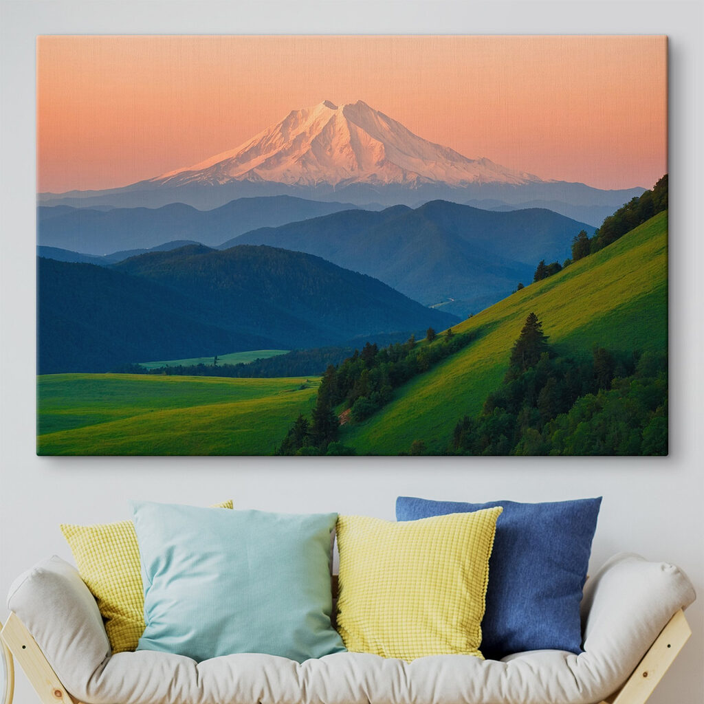 Mountain in the distance