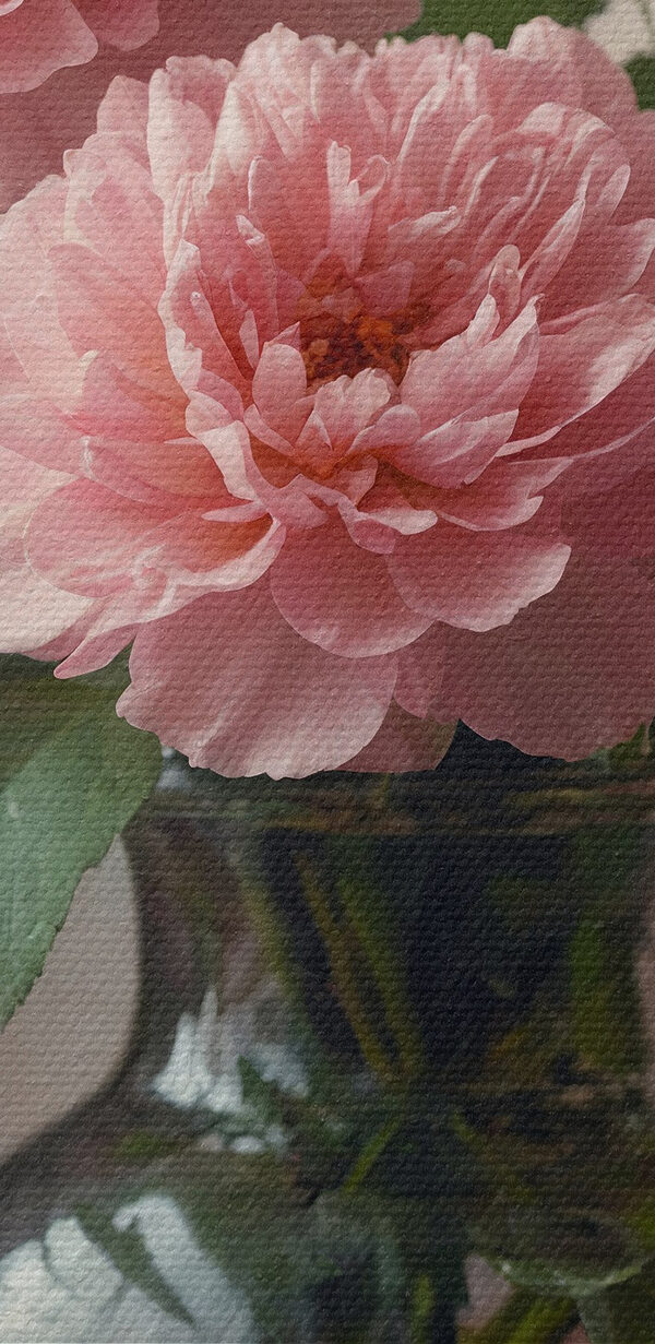 Vase with pink flowers Vase with pink flowers