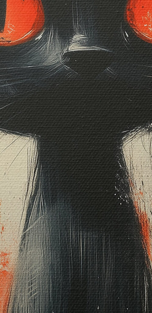 Black cat with red eyes Black cat with red eyes