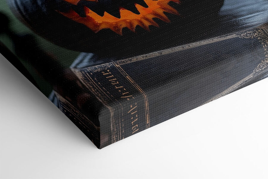 Картина Різьблений гарбуз на книзі - Зображення 3