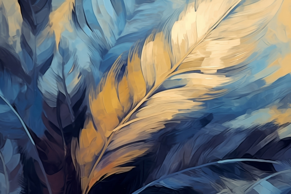 Colorful leaves in a dreamy style Colorful leaves in a dreamy style