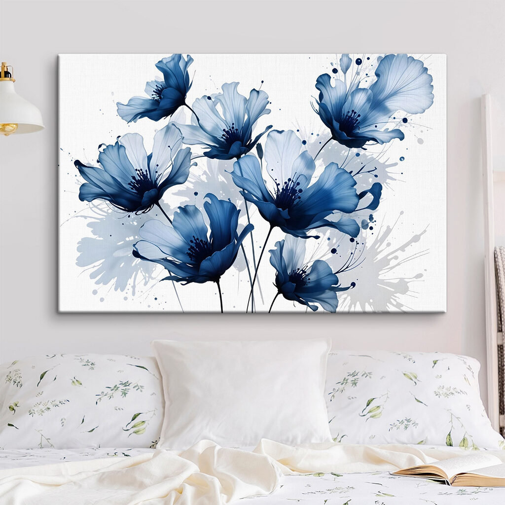 Group of blue flowers