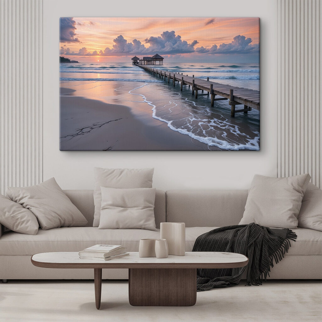 Dock leading to a building Dock leading to a building