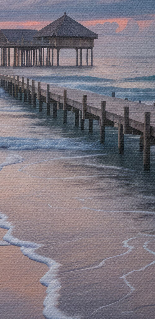 Dock leading to a building Dock leading to a building
