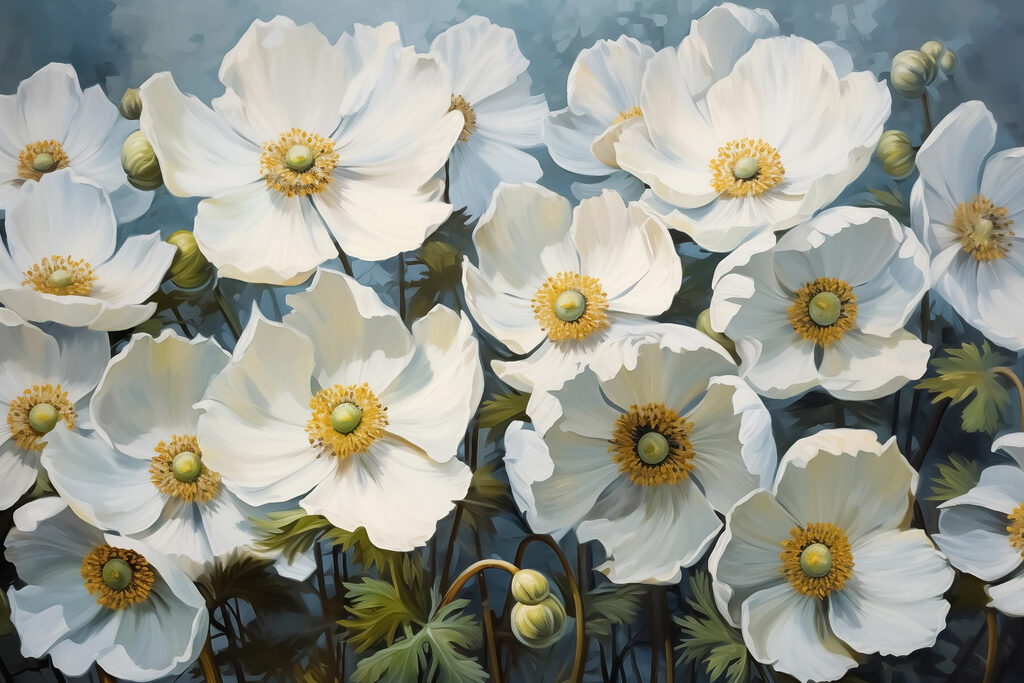 Group of white flowers
