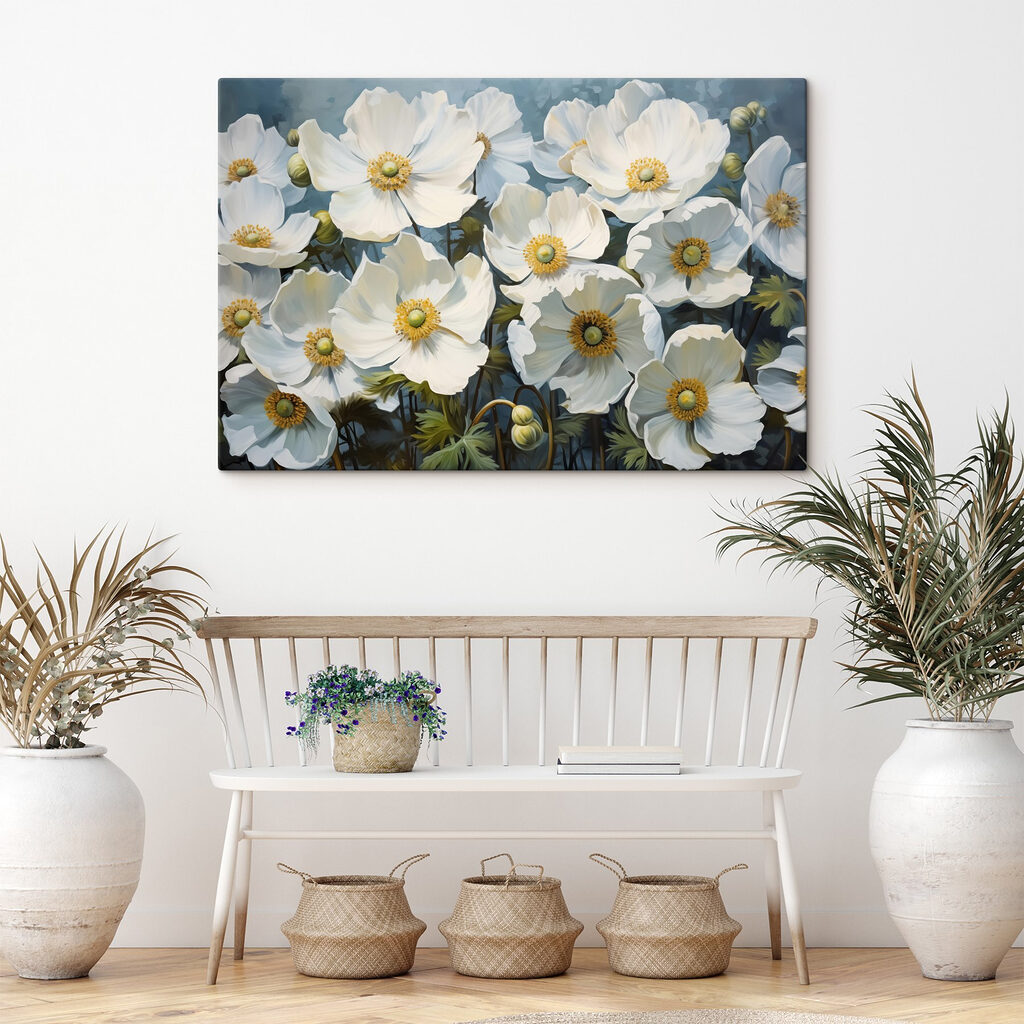 Group of white flowers