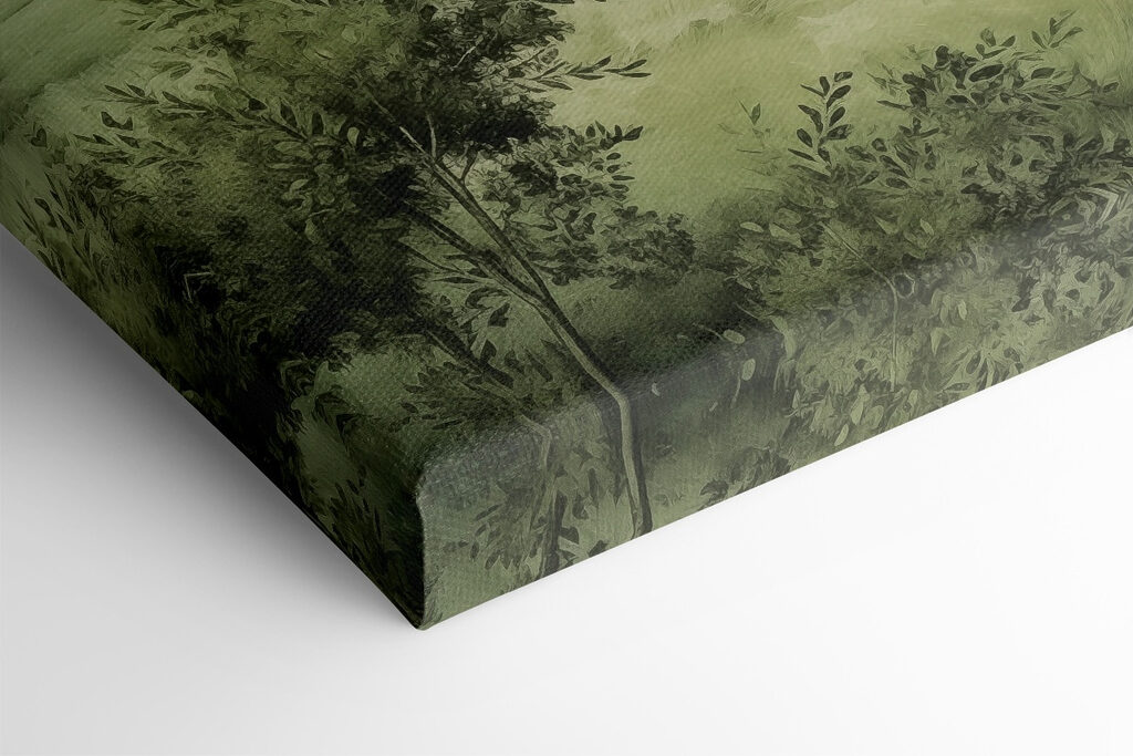 Landscape with trees and hills Landscape with trees and hills