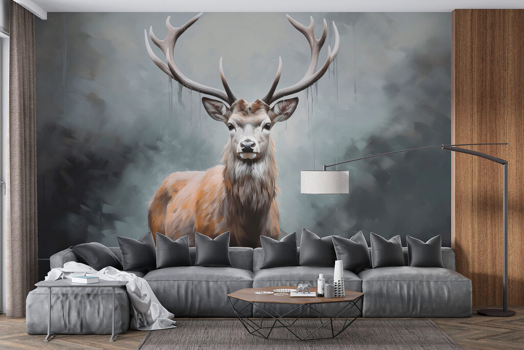 Deer standing in water Deer standing in water