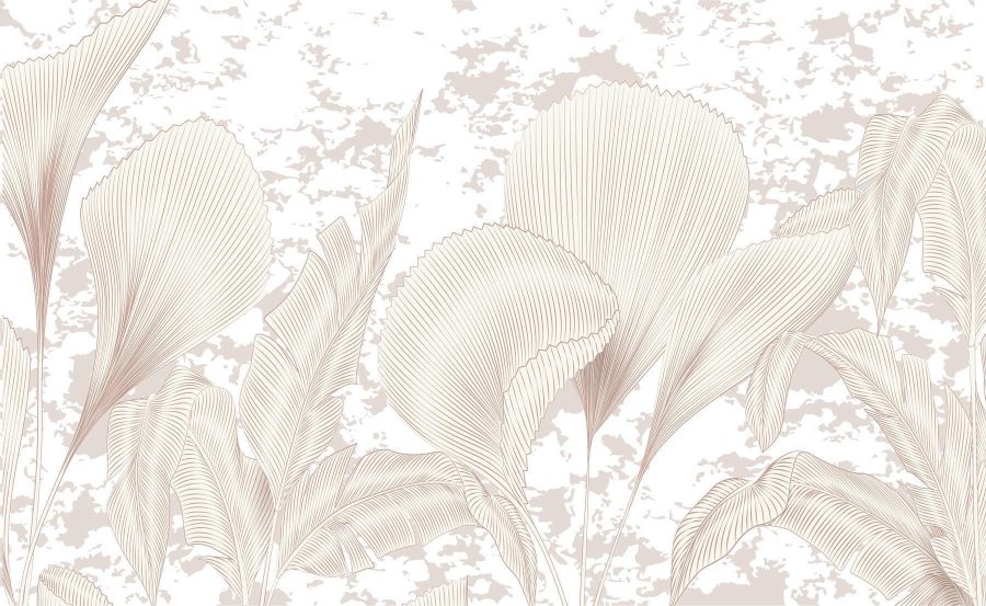 Elegant leaves in muted hues Elegant leaves in muted hues