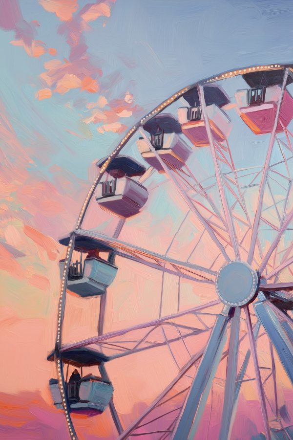 Ferris wheel with seats Ferris wheel with seats