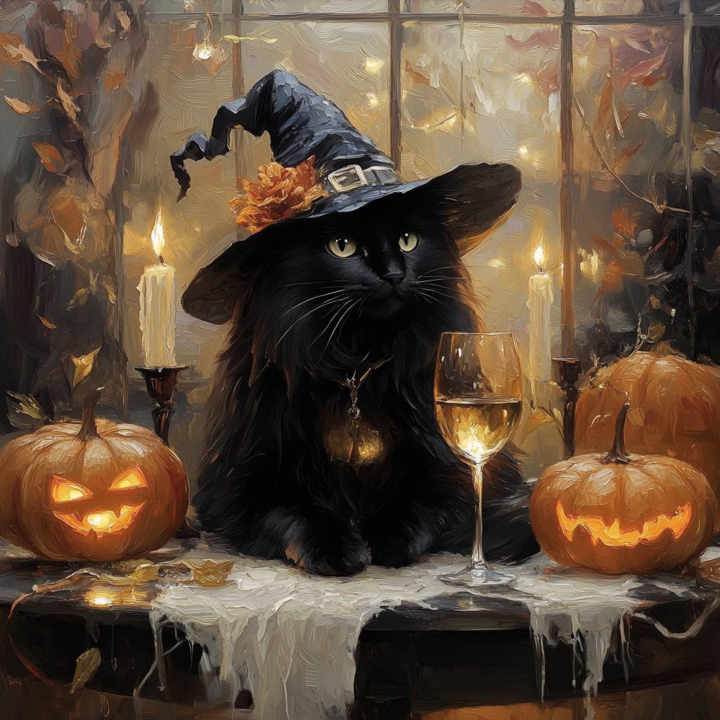 Cat wearing a person hat and a glass of wine Cat wearing a person hat and a glass of wine
