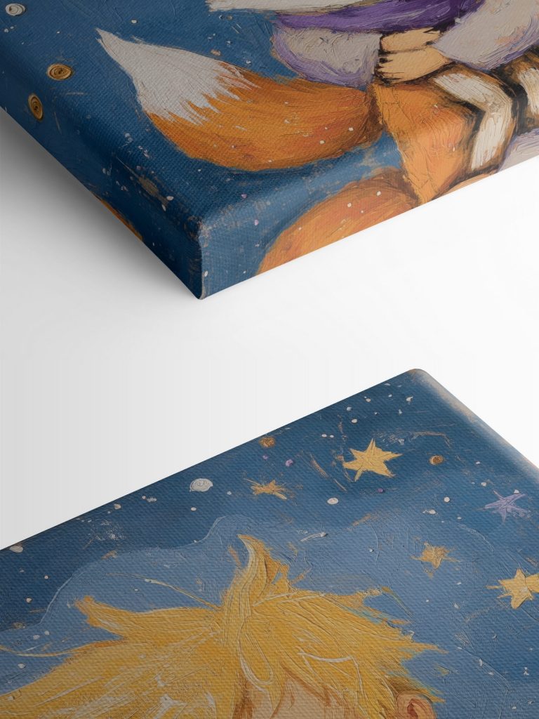 Boy hugging a fox Boy hugging a fox