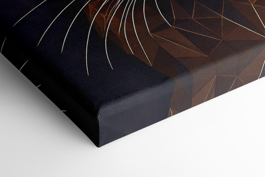 Cat with a low poly design