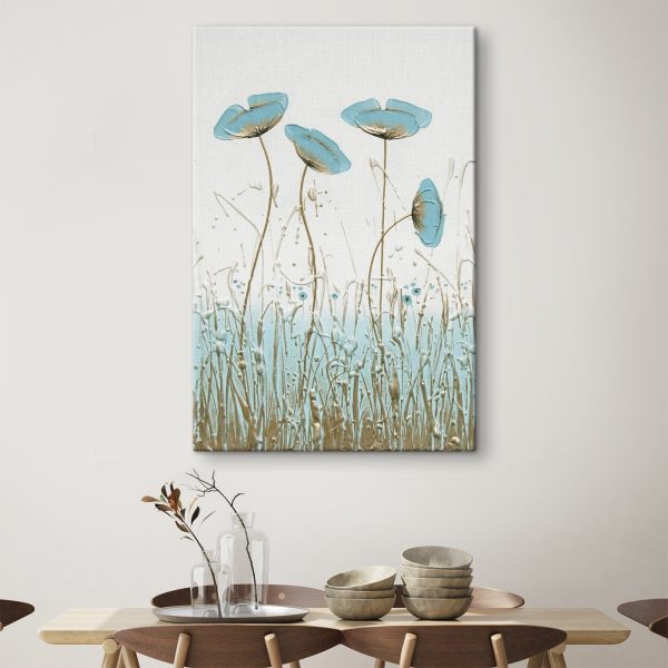 Painting of flowers in a field Painting of flowers in a field