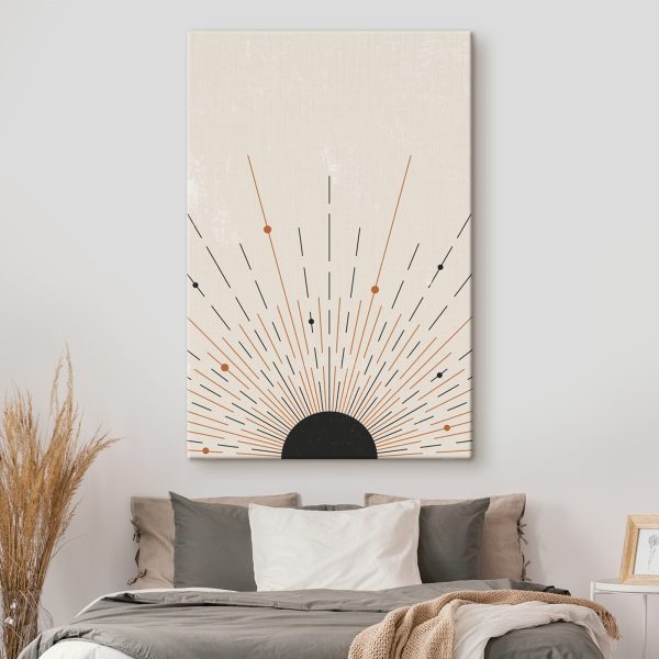 Sunburst with lines and dots Sunburst with lines and dots