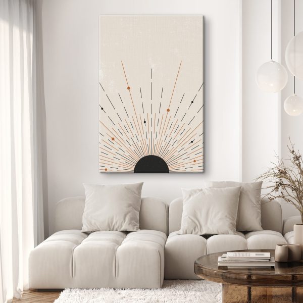 Sunburst with lines and dots Sunburst with lines and dots