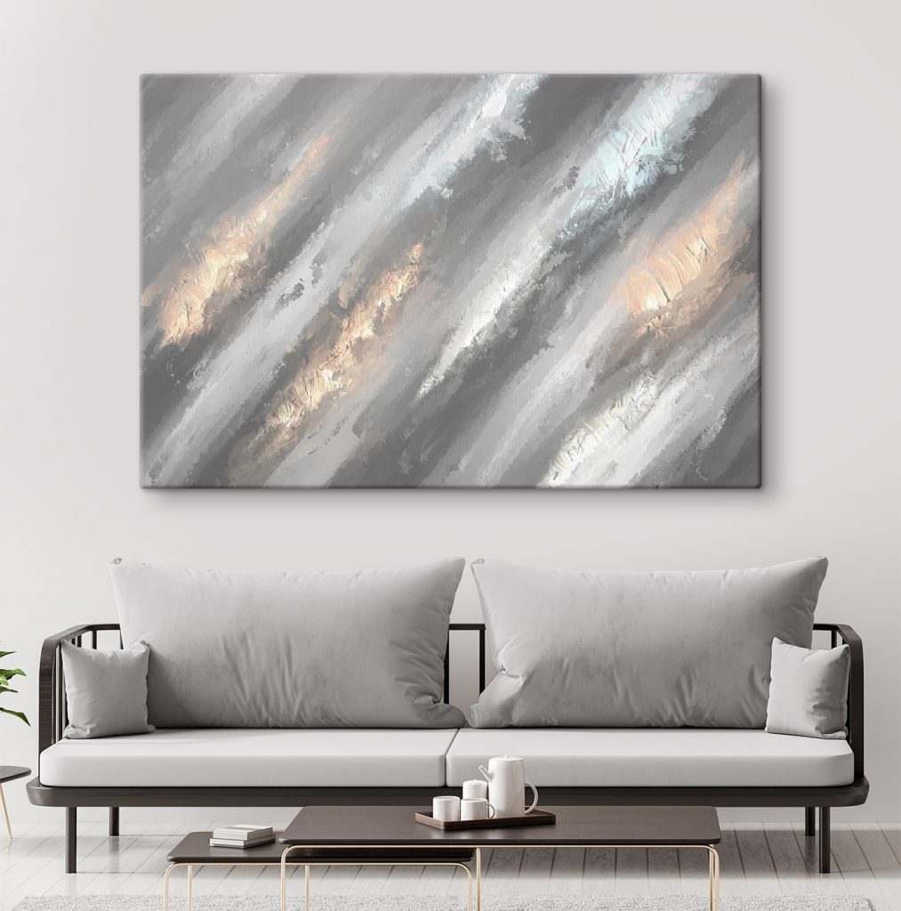 Brushstrokes of light and shadow