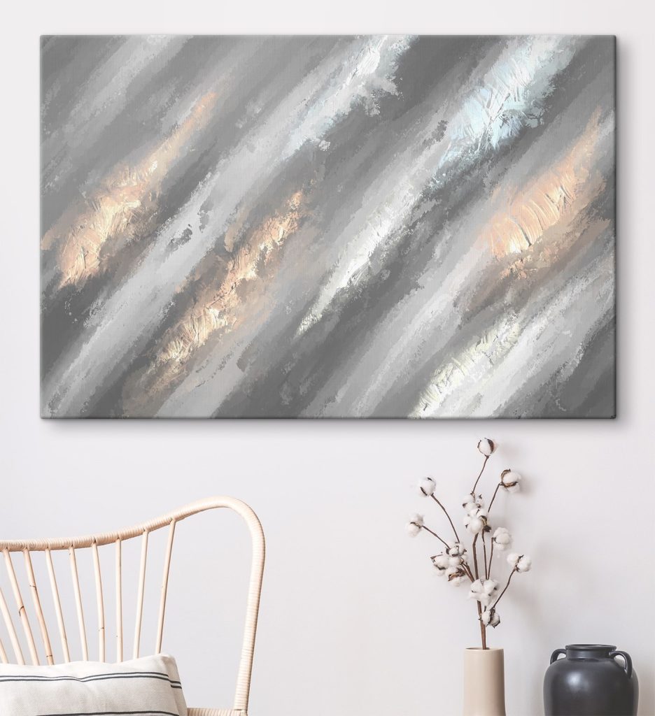 Brushstrokes of light and shadow
