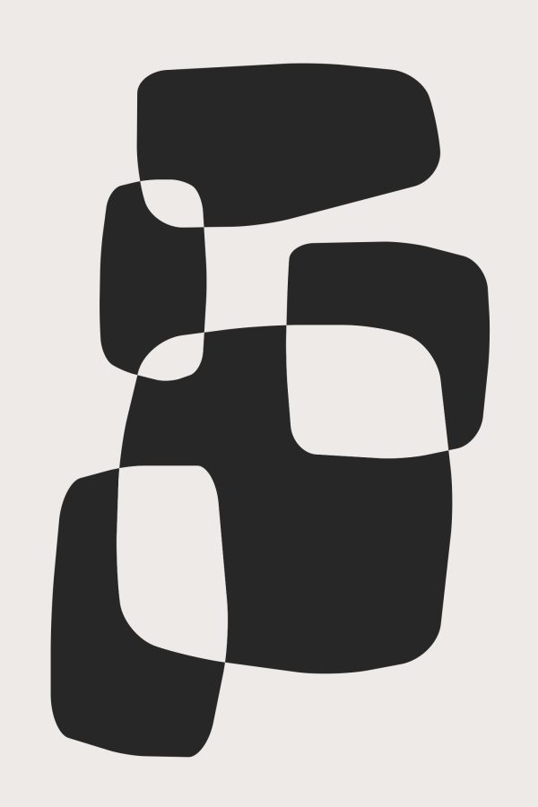 Black and white image of squares Black and white image of squares