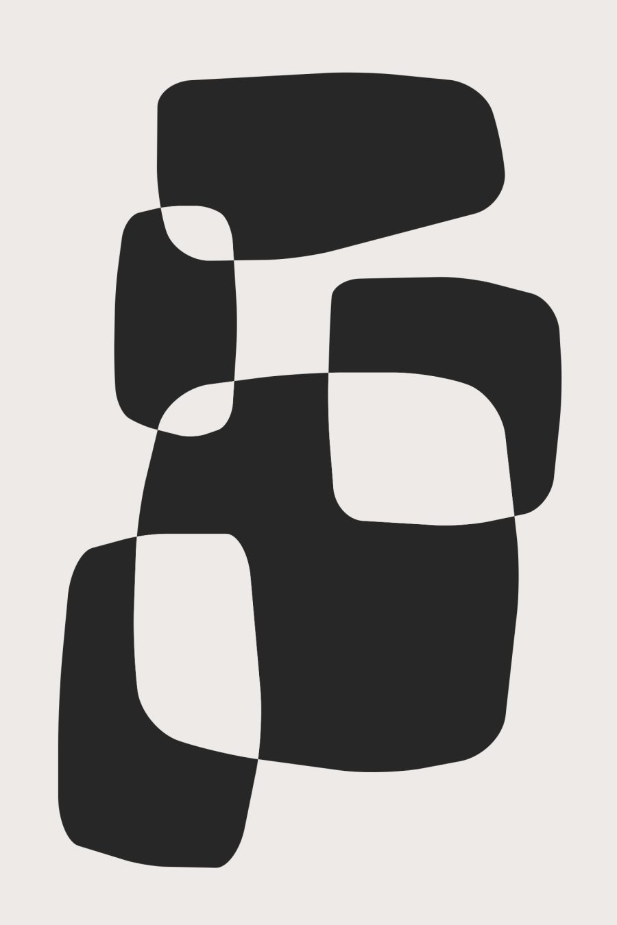 Black and white image of squares Black and white image of squares